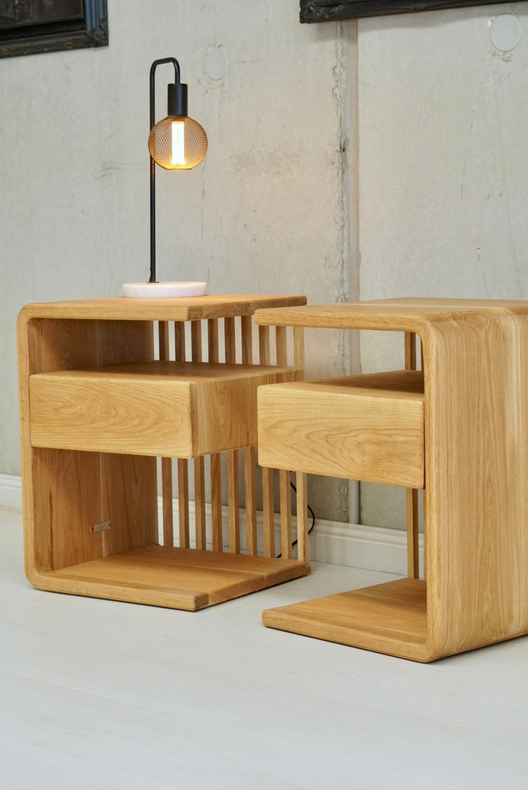 Honey Bedsides - White Oak